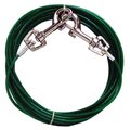Boss Pet PDQ Pet TieOut Belt with Twin Swivel Snap, 20 ft L BeltCable, For Small Dogs Up to 10 lb Q222000099